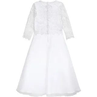 Partykleid DANAMADE "DANAMADE Dress Kommunionkleid", Mädchen, Gr. 122, EURO, weiß, Obermaterial: 100% Polyester. Futter: 100% Polyester, Kleider Partykleid