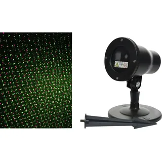 Kaemingk LED Laser Projektor Flocken 10 x 13,5 x 40 cm Grün