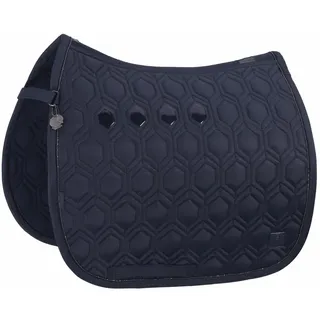 Eskadron Pferde Schabracke Sparkle Emblem atlantic blue Platinum 2024, Größe:DL