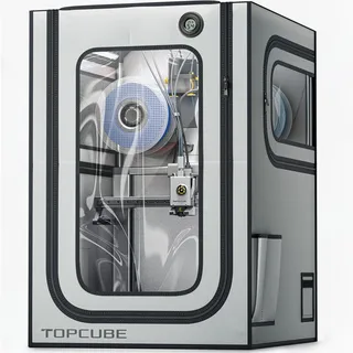 YOOPAI 3D Drucker Gehäuse für Bambu Lab A1, Druckerabdeckung mit LED-Beleuchtung, Temperaturkonstante Einhausung für AMS Lite