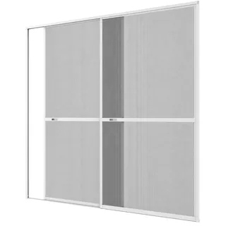 hecht International Culex Fliegengitter Doppelschiebetür 240 x 240 cm Weiß