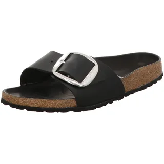 Birkenstock Madrid Big Buckle Nubukleder geölt schwarz 37