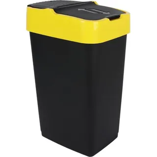Spetebo Abfalleimer mit Schwingdeckel - 60 Liter - 3 Farben sortiert