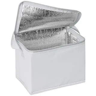 MacMa Kühltasche Kühltasche für 6 Dosen à 0,5l / Farbe: weiß