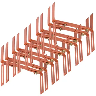 BigDean Blumenkastenhalter H-Form 10 Stück terrakotta