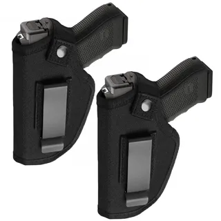 Universal Pistolen Holster,2 Pack Holster für Glock 17,Holster p30,Walther p22q Holster verdeckt,geeignet für eine breite Palette von Modellen (2)