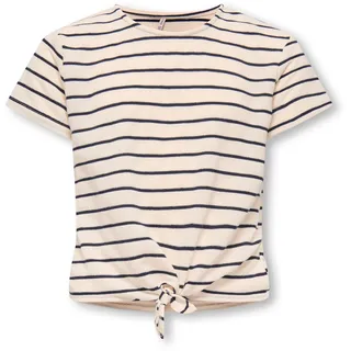 KIDS ONLY "KOGJANA SS STRIPED KNOT TOP JRS", Mädchen, Gr. 122/128, EU