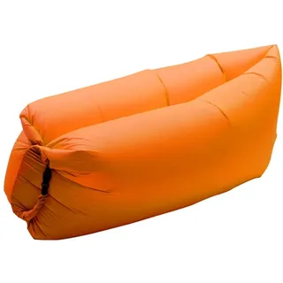 Surwin Wasserdichtes Aufblasbares Sofa,Tragbares Luft Sofa Aufblasbare, Air Lounger, Luftsofa Luftsack Für Outdoor, Strand, Party,Reisen,Gadgets (Orange,200x70cm)