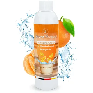 Saunaaufguss Sauna- Aufguss Sauna Aufguss Dampfbad Konzentrat Mandarine Orange Komposition aus Mandarinenöl und Orangenöl 250ml