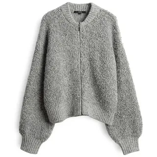 Someday Strickjacke mit Reißverschluss Modell TILARA Mittelgrau Melange, 40