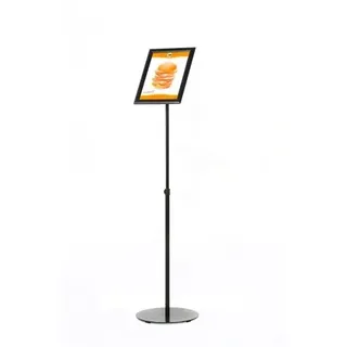 update displays Infoständer Economy schwarz DIN A4 30,5 x 30,5 x 80,0 - 130,5 cm, 1 St.