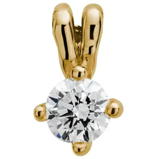 LYOMI Kettenanhänger 585/- Gelbgold 1 synth. Diam. 0,50 ct. gelb