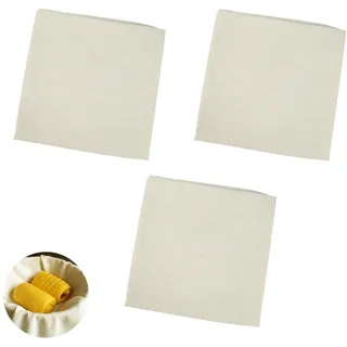 3 Stück Passiertuch Wiederverwendbar,Käsetuch Meterware,Passiertücher,Cheesecloth,Mulltuch Küche,Abseihtuch,Mulltücher,Seihtuch,Baumwolltuch,Leinentuch,Presstuch für Obstpresse,Nussmilchbeutel