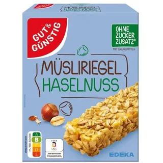 Gut & Günstig 8er-Pack Müsliriegel »Haselnuss« 200 g braun