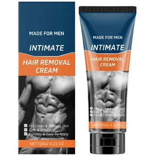 Aoseiens Haarentfernungscreme für Männer, Enthaarungscreme für unerwünschte männliche Haare, schmerzfreie Haarentfernung, beruhigende Enthaarungscreme für unerwünschte grobe männliche Körperbehaarung
