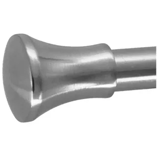 BASIT Gardinenstangen-Endstück E62 Knauf, Durchmesser 19 mm Gardinenstangenrohr silberfarben