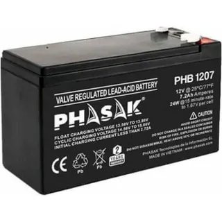 Phasak Phb 1207 Usv-batterie 7.2a 12v Silber One Size / EU Plug 220V Silber One Size