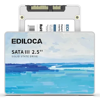 Ediloca ES580E SSD 512GB, Festplatte Internal 2.5 Inch SSD SATA III, 450MB/s Reading,Hard Drive for Fast Data Transfer, Solid State Drive for Laptop and Desktop