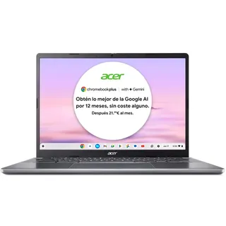 Acer Chromebook Plus 514, CB514-3H-R165, stahlgrau