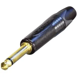 Neutrik NP2X-B Klinken-Steckverbinder 6.35mm Stecker, gerade Polzahl: 2 Mono Schwarz