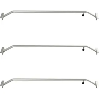 Trutzholm 3x Alu-Bügel Flachplanenbügel verstellbar 1065 - 1480 mm Aluminium Knaufschraube Anhängerplane Planenstütze