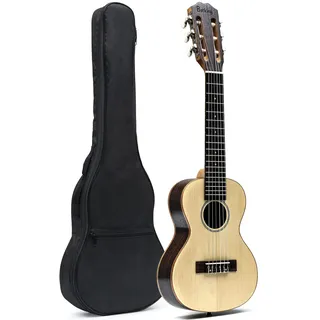 Guitalele Reisegitarre 6 Saiten Ukulele Mini Gitarre mit Gigbag