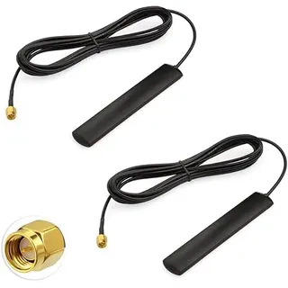 Superbat 4G LTE Antenne SMA Stecker omnidirektionale Netzwerkantenne mit Magnetfuß Antenne 2 Stück für Auto Fahrzeug Hotspot Router Gateway Modem Cell Booster