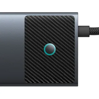 Baseus Metal Gleam Series II 10in1 Hub Kosmisches Schwarz Usb-c zu 1*HDMI4K@120Hz+1*HDMI4K@60Hz+1*USB-A(10Gbps)+1*USB-C(10Gbps)+2*USB-A(480Mbps)+1*RJ45+1*SD/TF+1*USB-C(PD))