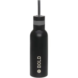Lässig School Bottle Stainless Steel Bold black