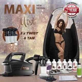 Maximist Evolution TNT 'MEGA' Spray Bräunungsset + Zelt, Lösungen & Viel Mehr!