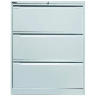 BISLEY Hängeregistraturschrank lichtgrau 3 Schubladen 80,0 x 62,2 x 101,6 cm