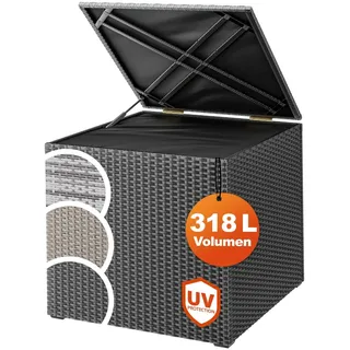 CASARIA Gartenbox 75 x 75 x 70 cm Schwarz