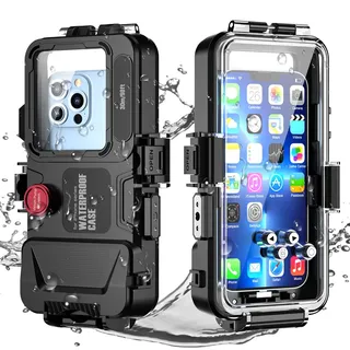 AICase Wasserdichte Handy-Schutzhülle für iPhone 13/12/11/XR/X/8/7, 30 m, Unterwasserfotografie, für Tiefseetauchen, Schnorcheln, Surfen, Schwimmen, Wassersport
