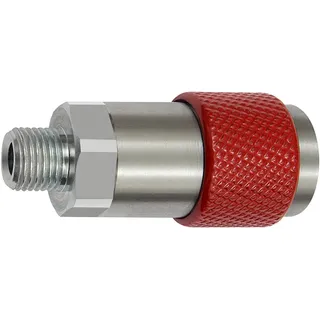 Riegler Unv. Dreh-Sicherheitskupplung NW 6, ISO 6150 C, G 3/8 AG, rot