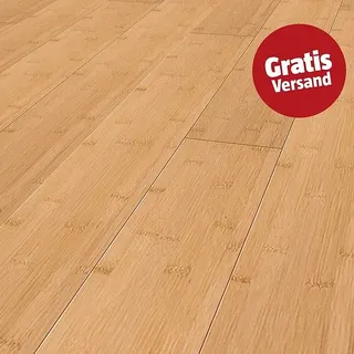 Furnierboden Bambus  (980 x 127 x 9,5 mm, Landhausdiele)