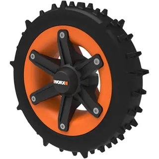 Worx WA0955 L-Räder für Landroid L-Modell Mähroboter für bessere Fahreigenschaften - originales Zuberör von WORX - kompatibel für WR147E.1, WR148E und WR153E, WR155E (nach 2020)