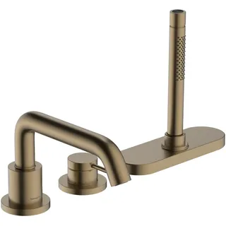 Hansgrohe Tecturis S Einhebel-Wannenrandmischer Brushed Bronze