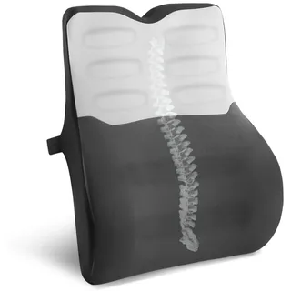 Quirlig Lendenwirbelkissen, Lendenkissen Auto, Lordosenstütze Auto, Rückenkissen Auto Memory Foam, Ergonomisches Rückenstützkissen fur Zuhause, Büro, Auto