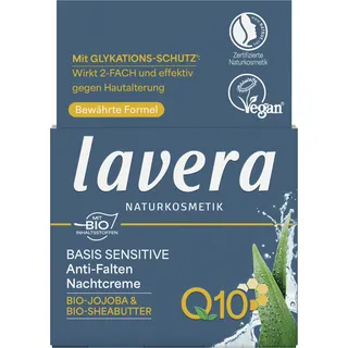 Lavera Basis Sensitiv Anti-Falten Nachtcreme Q10 50 ml