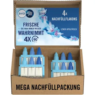 Febreze 3Volution Duftstecker Nachfüllflakon Aprilfrisch, 3 Abwechselnde Düfte Zum Bekämpfen Von Gerüchen