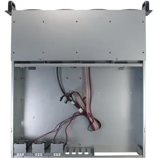 Inter-Tech 2U 2404L S-ATA Rack Schwarz, Grau