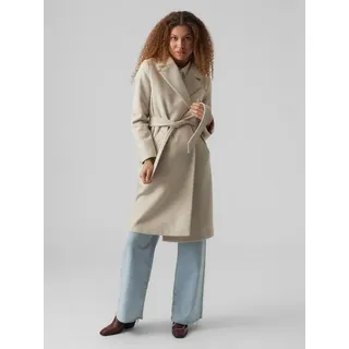 Vero Moda Fortuneaya Mantel - Oatmeal / Detail Melange - S