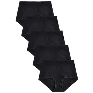Next Taillenslip Maxi-Slips mit hohem Baumwollanteil, 5er-Pack (5-St) schwarz 32 (GB: 4)