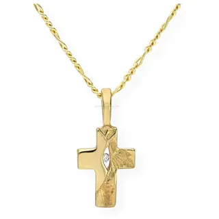 JuwelmaLux Kreuzanhänger JuwelmaLux Anhänger 585/000 (14 Karat) Gold Kreuz mit Brillant JL20-02 (1-tlg)