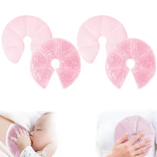 Still-Gel-Pads, 2 Stück, wiederverwendbare Brustpolster mit Kälte-/Wärme-Therapie, lindert Schmerzen und Schwellungen der Brust für Frauen in der Stillzeit