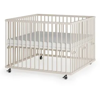 Sämann – make a difference. Laufgitter, Sand, Holz, Echtholz,Buche, 100x74x100 cm, Babymöbel, Laufstall Baby