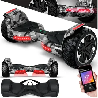 Kesser KESSER® Hoverboard 8,5 Zoll 800 mit Bluetooth Lautsprecher, LED Licht, Kinder Sicherheitsmodus, Dual Motor, Smart Elektro Self Balance Board Hover E-Scooter