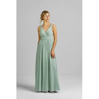 ANNIS WIESBADEN EST. 2021 Abendkleid Brautjungfernkleid Abendkleid „Jade“ mit Chiffonrock grün 42