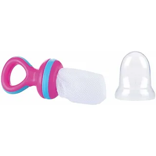 Nuby Fruchtsauger Nibbler mit Schutzkappe, Rosa