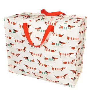 Rex London XXL Aufbewahrungstasche 55 x 48 x 28 cm Polyester Sausage Dog/Dackel